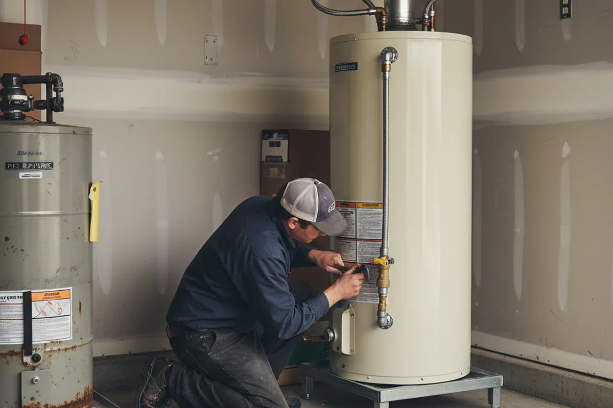 Water heater and shutoff valve replacement in Discovery Bay